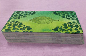 Image of Eowyn Robinson's multi media digital print, Flower Tarot Deck.